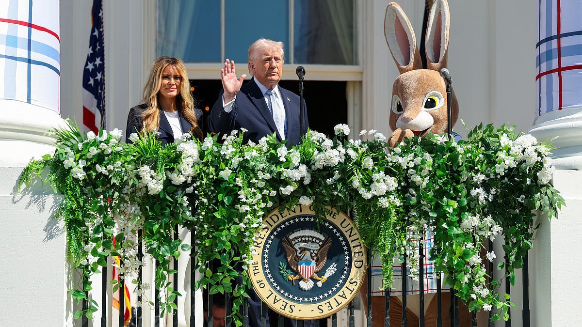 'The Easter Bunny just declared war on the IRGC': Internet reacts to Trump threatening to bomb Iran while standing beside a giant rabbit