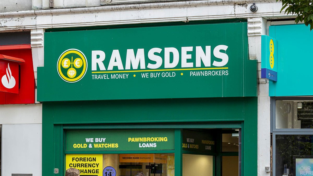 Britons continue to cash in jewellery as gold price soars, says pawnbroker Ramsdens