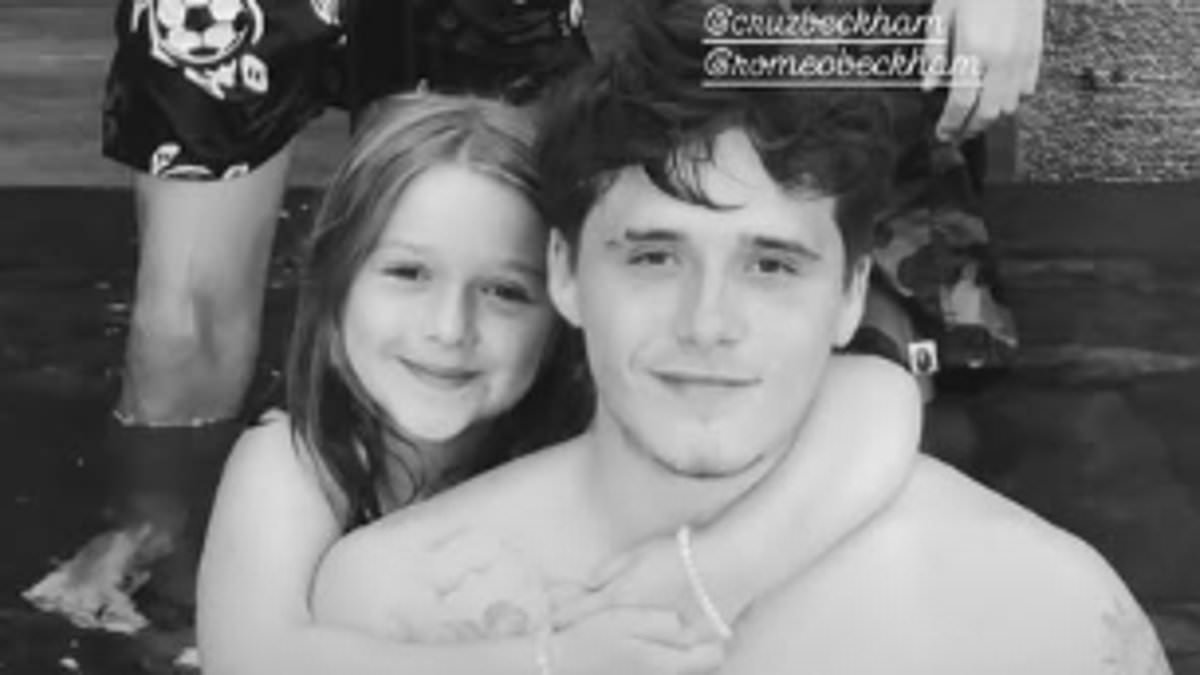 Harper Beckham, 14, directly reaches out to her estranged brother Brooklyn as she gushes 'words can't describe her love for him' amid family feud