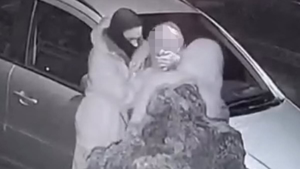 Sickening moment knife-wielding mugger rifles through pensioner's pockets as accomplice holds him in headlock on just another day in Lawless London