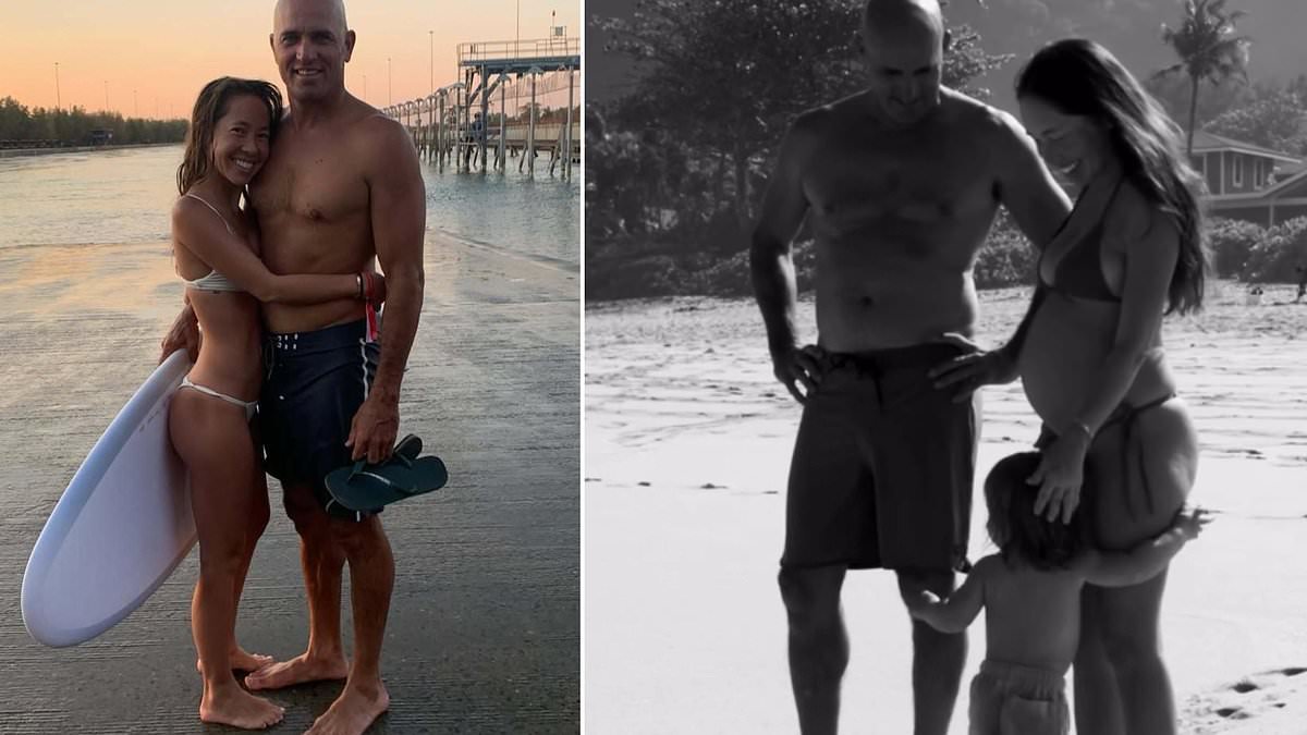 Surfing icon Kelly Slater reveals he's becoming a dad again at the age of 54