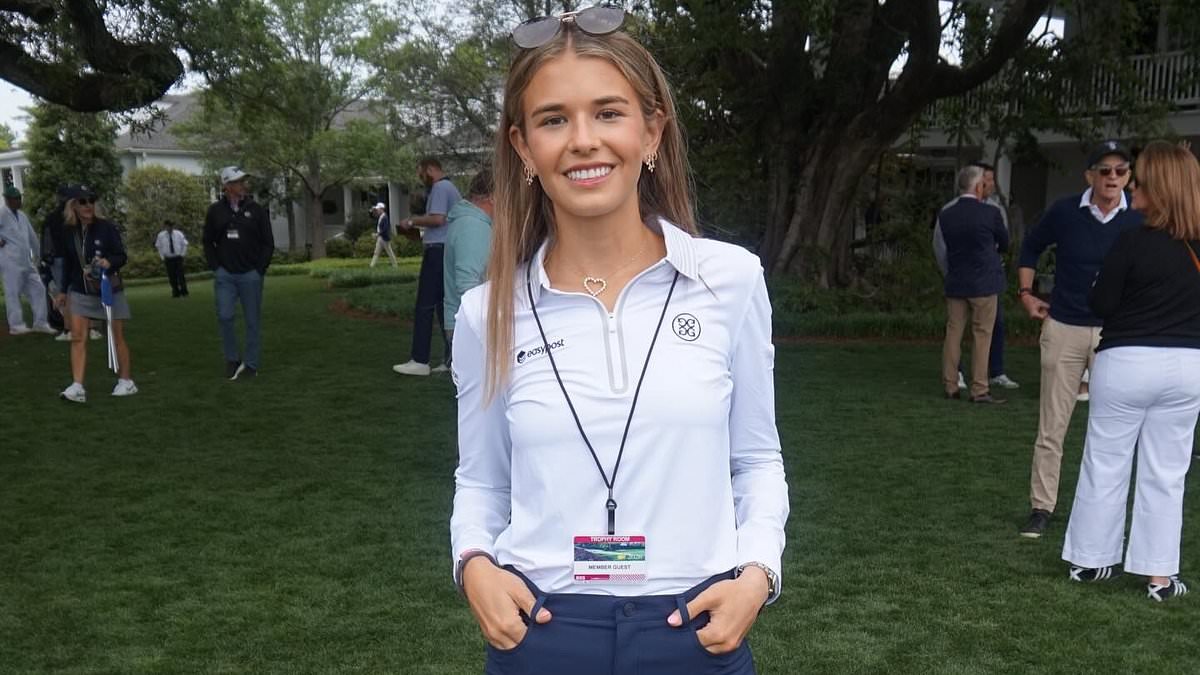 Kai Trump poses with Bryson DeChambeau during Masters trip... days after her mom Vanessa's boyfriend Tiger Woods jetted off to rehab
