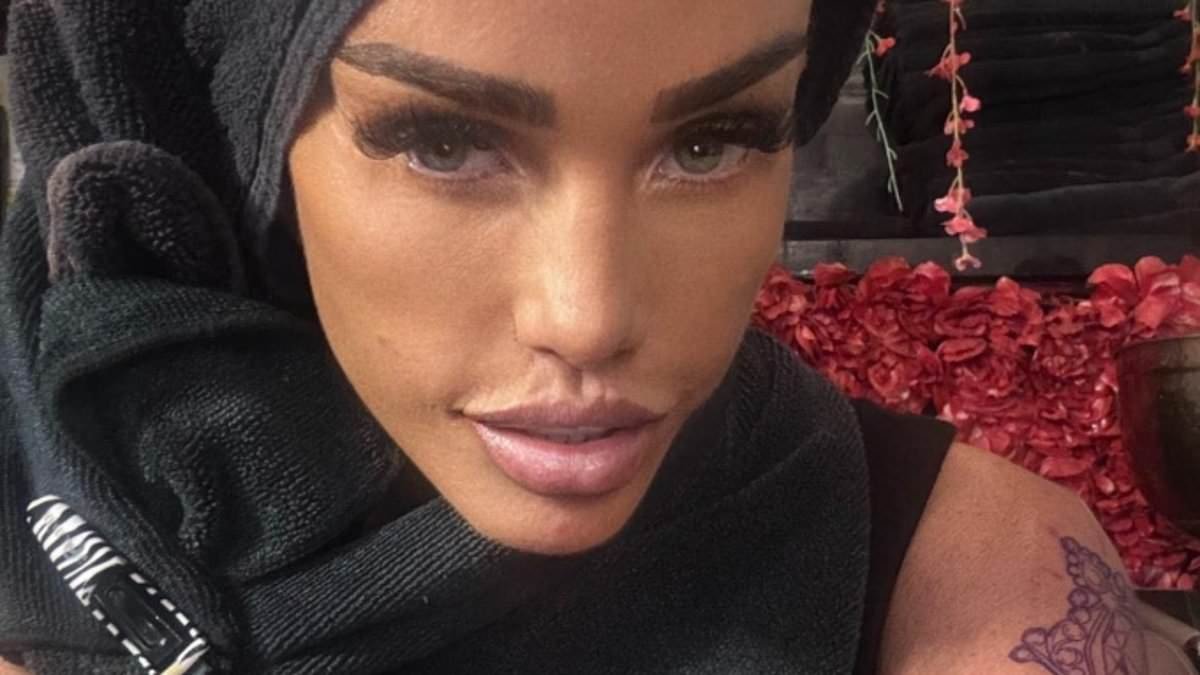 Katie Price unveils huge new tattoo on her shoulder - days after getting inked with her new husband's name