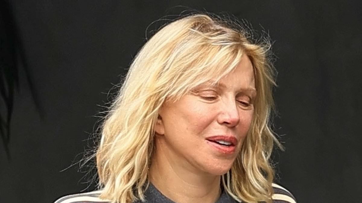 Courtney Love breaks cover as she is seen for the first time since new forensic investigation claimed Kurt Cobain's death was a 'homicide'