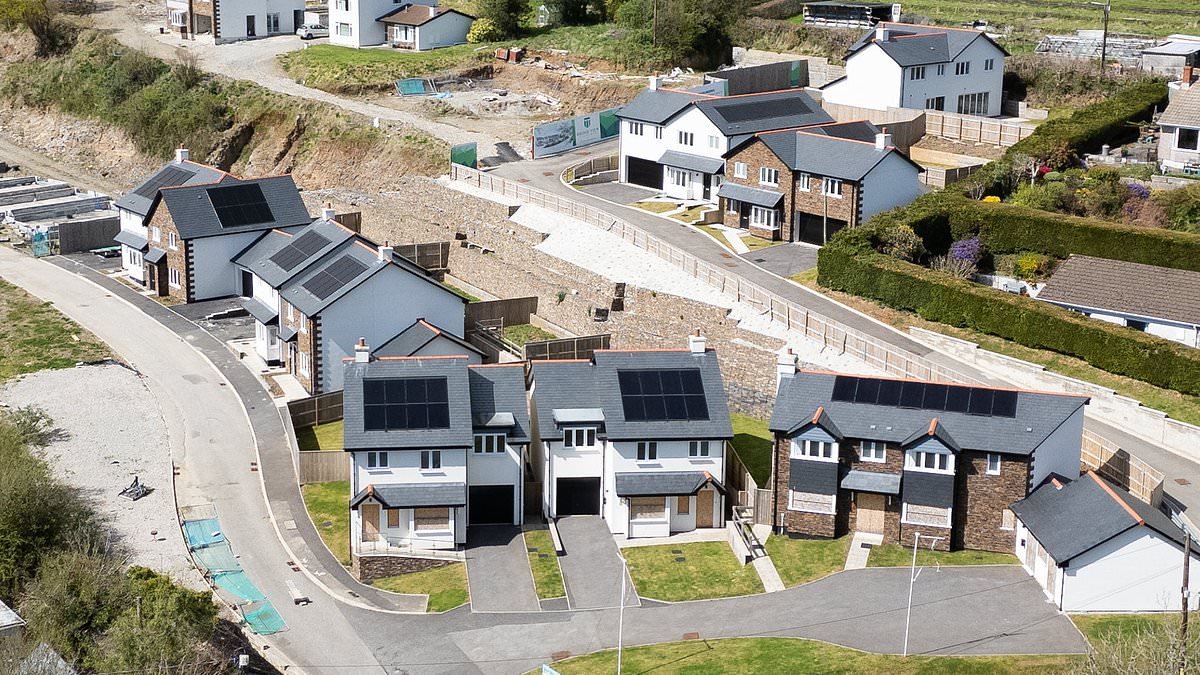 Fury over 'ghost estate' in Cornwall with 33 new-build homes... but no one has ever moved in