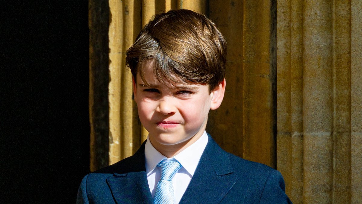 No more cheeky Prince Louis! Royal was on his best behavior at Easter service as fans praise 'well mannered' seven-year-old who looked 'so grown up' in his smart double-breasted suit