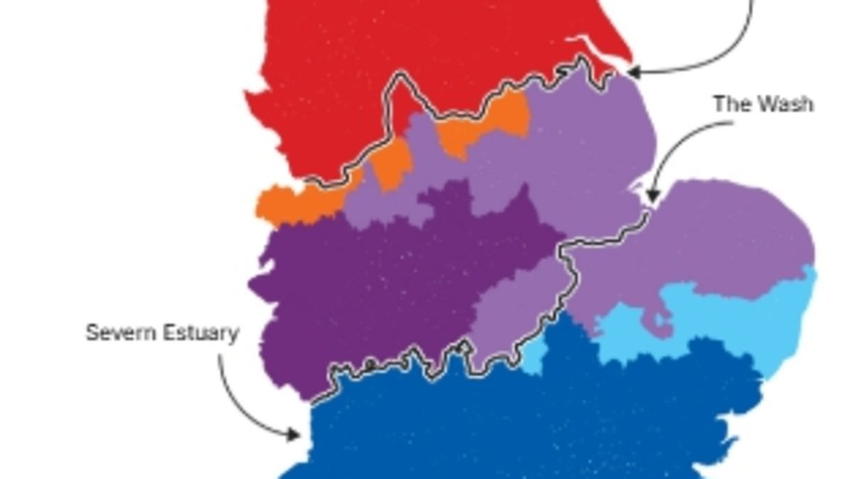 The REAL North-South divide revealed: Massive survey of 46,000 adults settles age-old debate... but do YOU agree with the boundary?
