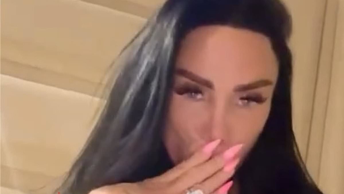 Katie Price shows off her surgically-enhanced assets as her husband Lee Andrews says they are reuniting next week and she is 'hooking him up' with a hair transplant in Turkey