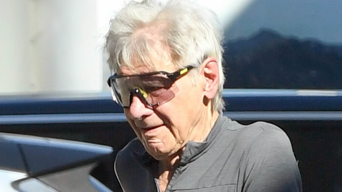 Harrison Ford, 83, is still sporty as ever in spandex shorts as he swaps out his plane for a bicycle