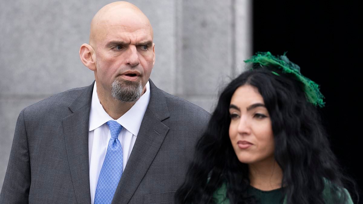 John Fetterman's own WIFE turns on him over ICE as Senator comes under fire for his silence on shooting of Alex Pretti