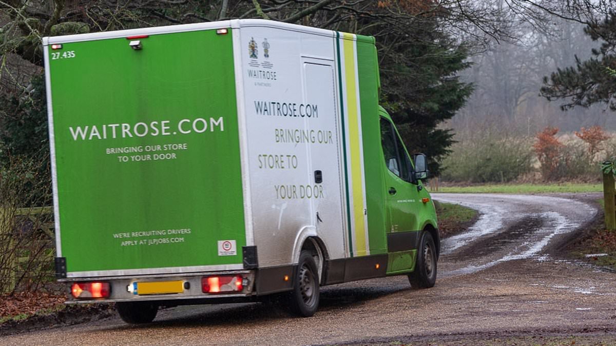 Andrew Mountbatten-Windsor snubs local Asda to take personal delivery of his first online shop from Waitrose... as former Duke of York settles into civilian life on the Sandringham estate
