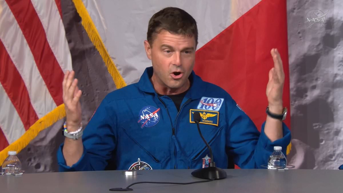 NASA astronaut finds GOD after returning to Earth: Reid Wiseman breaks down in tears after seeing a cross - as he claims 'it's very hard to fully grasp what we just went through'