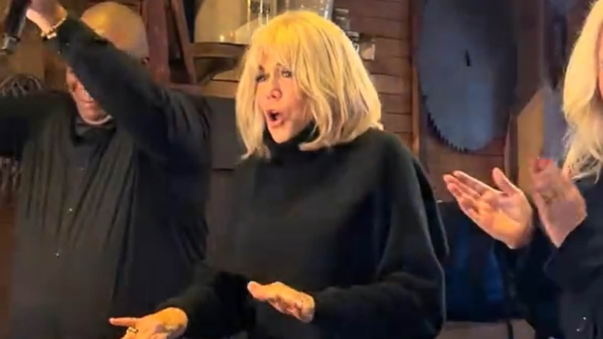 Return of the Mac-ron! French First Lady Brigitte shows off her DJ skills and dance moves