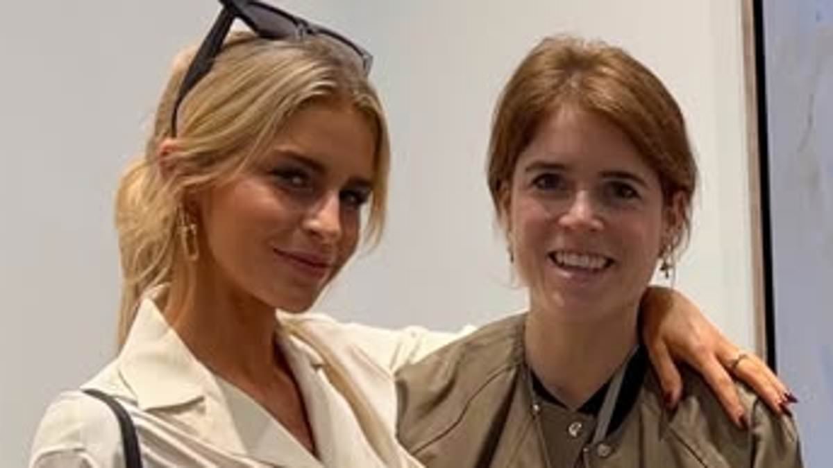 Eugenie in exile? Princess is pictured at an art gallery in Qatar as she is spotted for first time since latest release of Epstein emails engulfed her parents in scandal