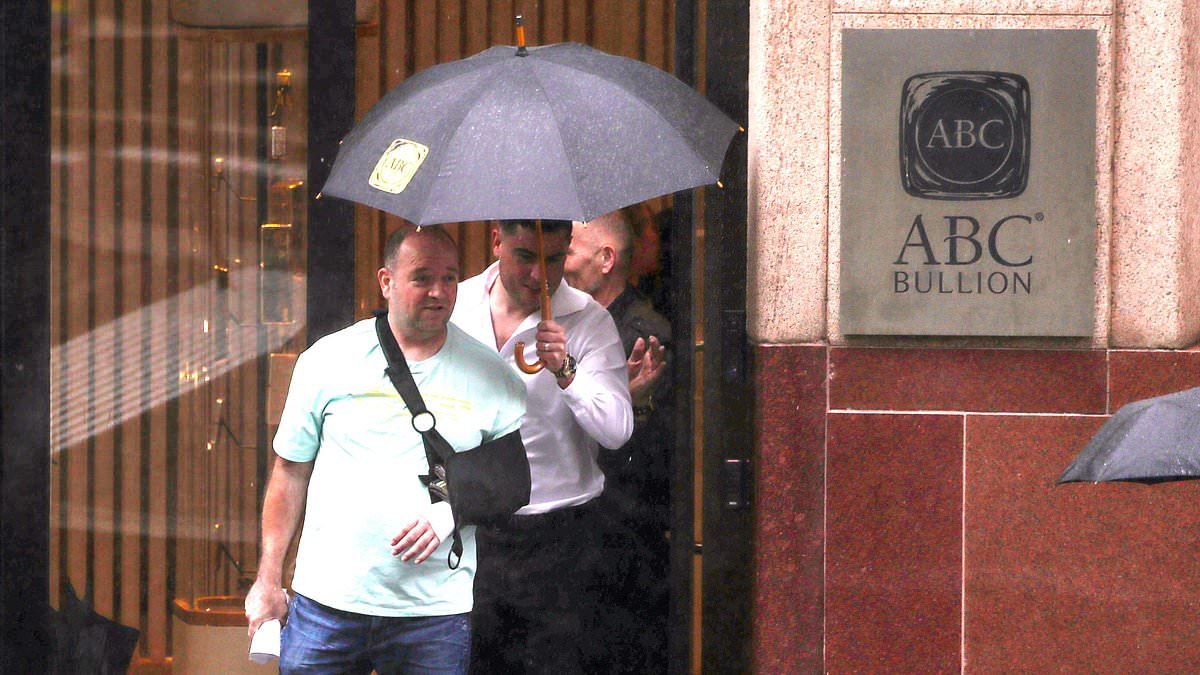 Bondi massacre hero Ahmed al-Ahmed is laughing all the way to the bank as he ploughs his millions into GOLD - and gets a rock star welcome in Sydney's financial centre