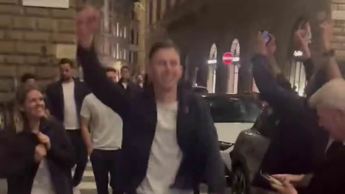 Crystal Palace stars enjoy BIG night out in Florence after Conference League win - with squad partying just days before huge Premier League clash that could impact Tottenham's relegation fight