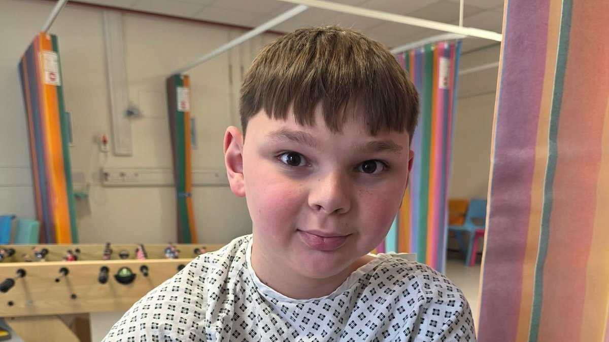 Tony Hudgell's adoptive mother admits she's 'broken' by thought of not seeing him grow up after her terminal cancer diagnosis - as 11-year-old double amputee undergoes new surgery