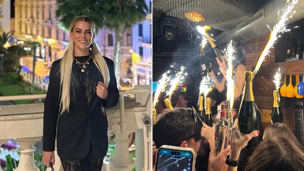 Waitress wearing a crash helmet 'who started fatal Swiss resort inferno' was among the 40 to die in the tragedy