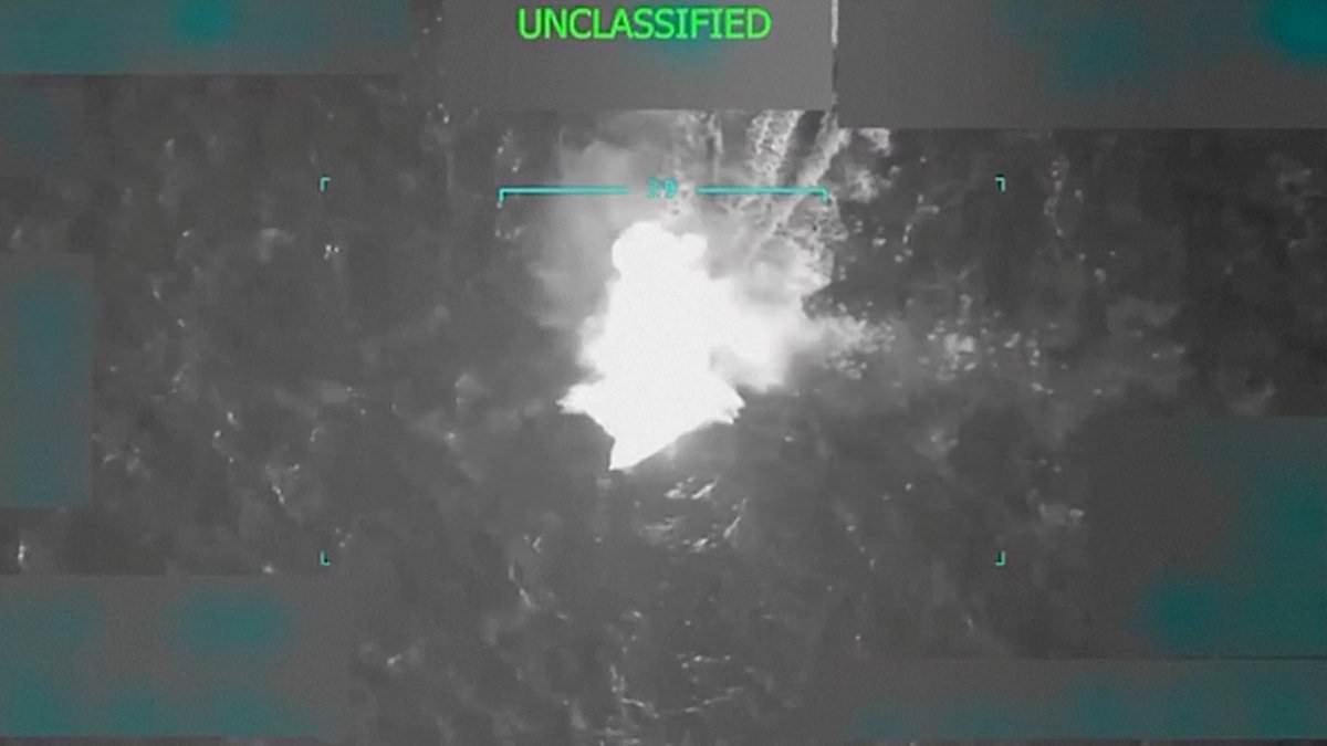 Pentagon 'used top-secret disguised plane' to attack drug boat... but its appearance means America may have committed a 'war crime', retired major general claims