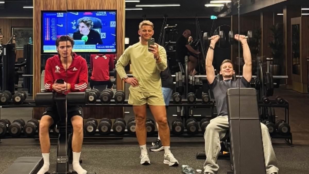 Jeff Brazier bonds with sons Bobby, 22, and Freddy, 21, at the gym after his split from wife Kate and takes subtle swipe at Jade Goody's mother Jackiey Budden amid their bitter feud