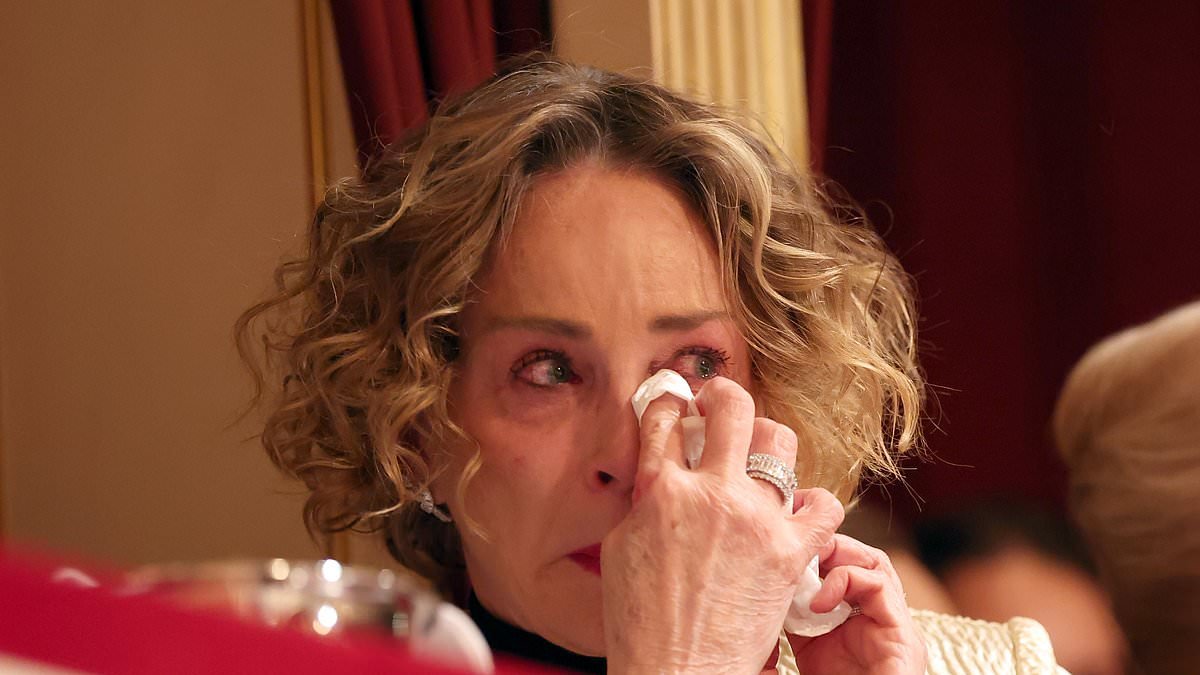Sharon Stone breaks down in tears as she attends the star-studded 68th Vienna Opera Ball during emotional dancing ceremony