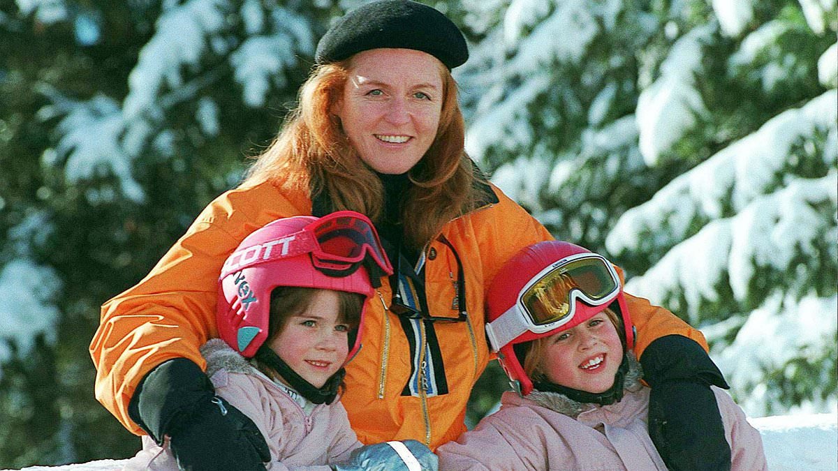 Fergie boasted she was a 'very good mother' - but a royal expert claims she 'handed daughters' to nannies and took Beatrice on an illicit holiday with her lover weeks after Eugenie's birth - before introducing them to Epstein