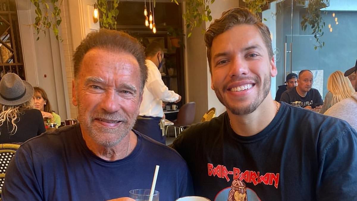Arnold Schwarzenegger's love child Joseph reveals how his dad 'pumps him up' to triumph in bodybuilding competitions