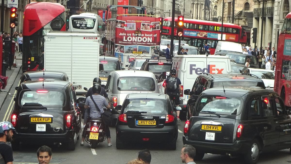 London named as world's worst major city for traffic - with average speeds of just 10mph