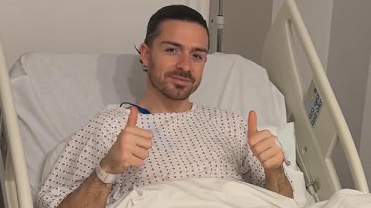 Jack Grealish shares message from hospital bed after on-loan Everton star underwent surgery on injury that ended slim World Cup hopes