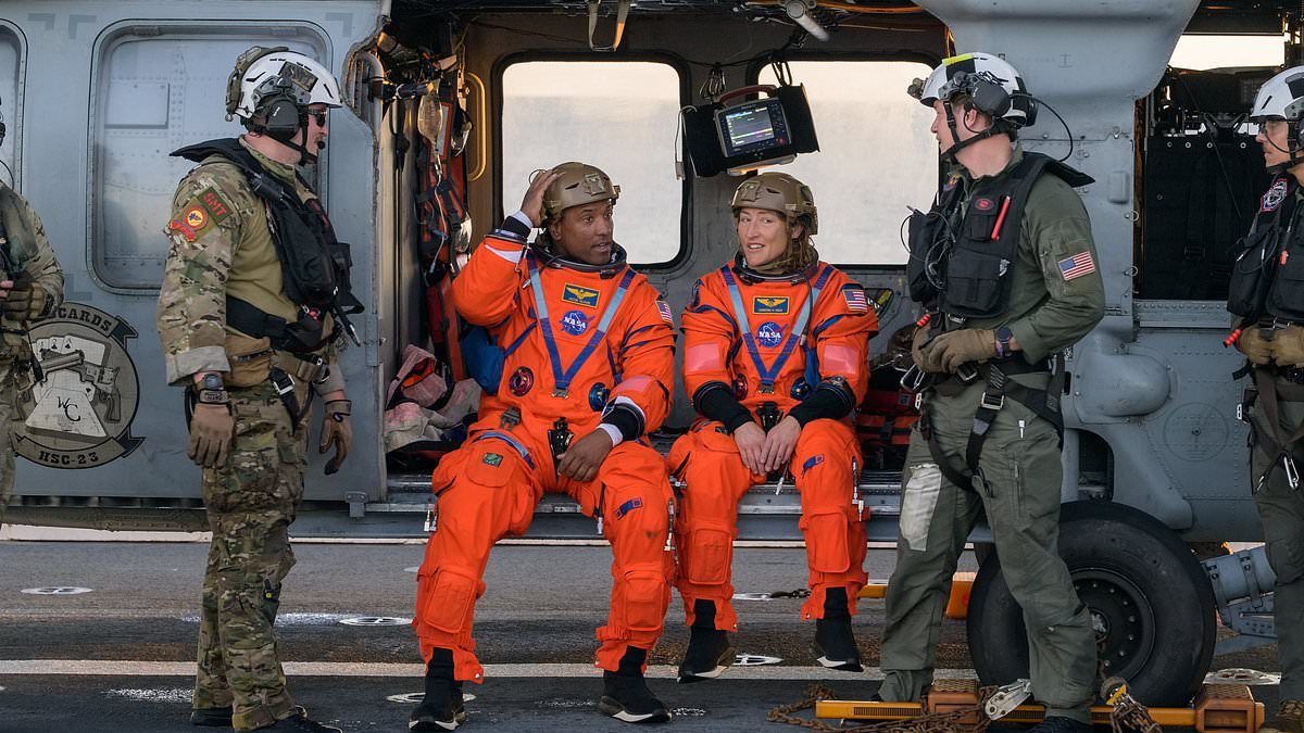 Artemis II astronauts struggle to walk as gravity hits them after 'bullseye' Pacific Ocean splashdown following their historic moon mission