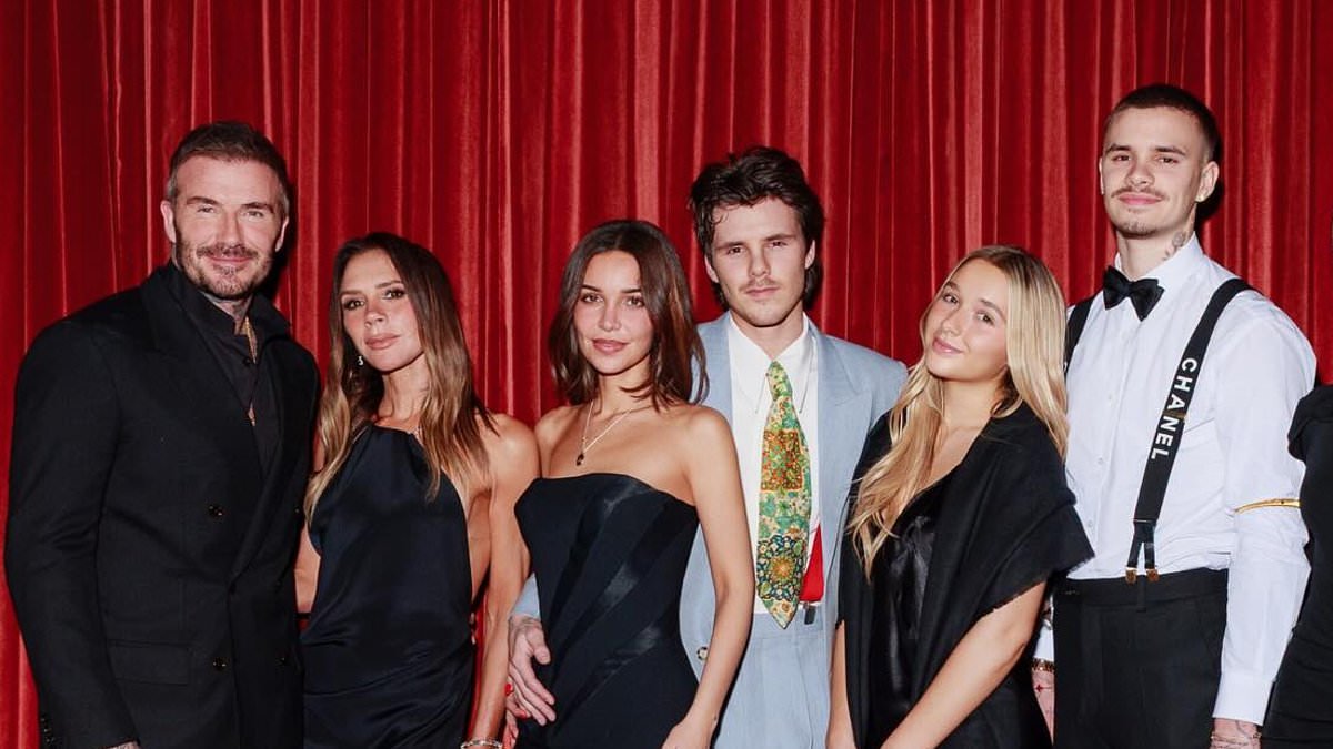 The Beckhams kick-start Cruz's 21st birthday and celebrate his new music career with raucous family party as Brooklyn continues to isolate himself from his relatives