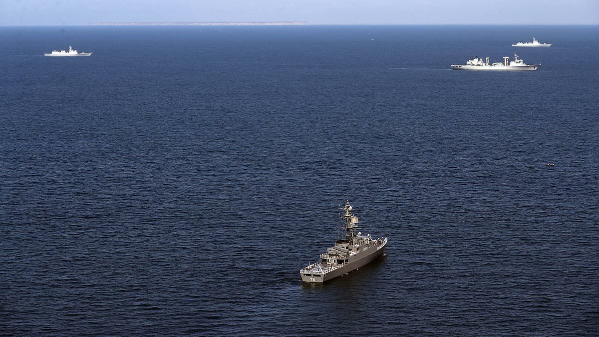 Iranian warship sinks after 'submarine attack' off Sri Lanka with 100 missing and 78 wounded