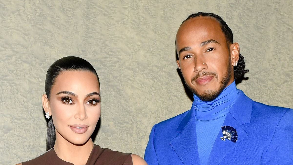 Lewis Hamilton leaves flirty reaction to Kim Kardashian's sizzling Oscars snaps in the biggest sign yet that he's smitten with the US star