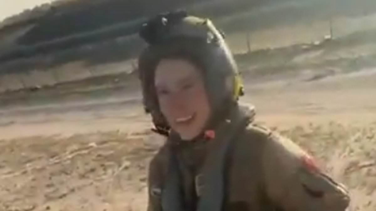 Moment locals THANK F-15 pilot after she was shot down over Kuwait during Iran conflict