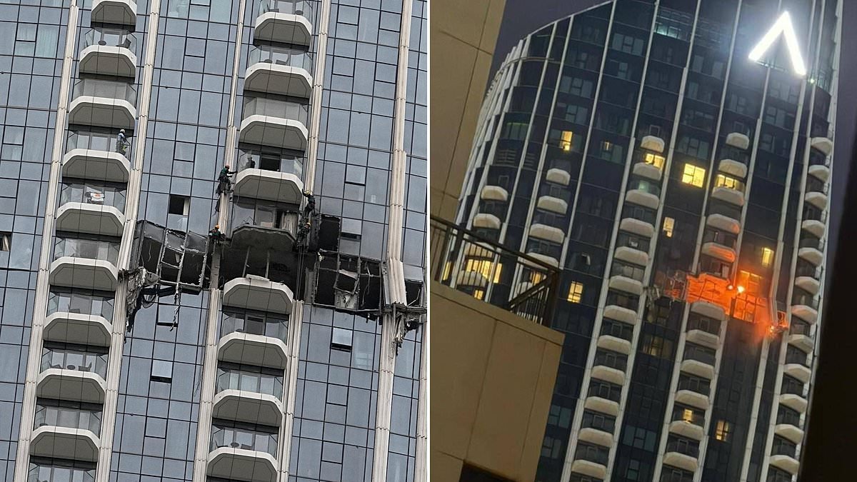 Dubai 'arrests foreign survivors of Iranian drone strike after they sent images of explosion aftermath to loved ones to prove they were safe'