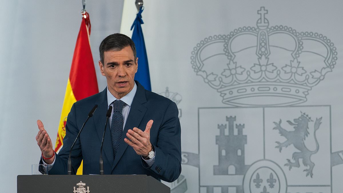 Iran 'rewards Spain's Trump-bashing socialist PM for his anti-war views by granting the nation's ships free passage through Strait of Hormuz'