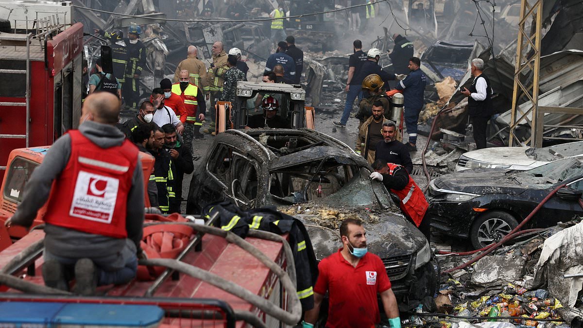 Israeli strikes 'kill dozens and wound hundreds across Lebanon', with Beirut hit 'by the most violent bombardment since war began'