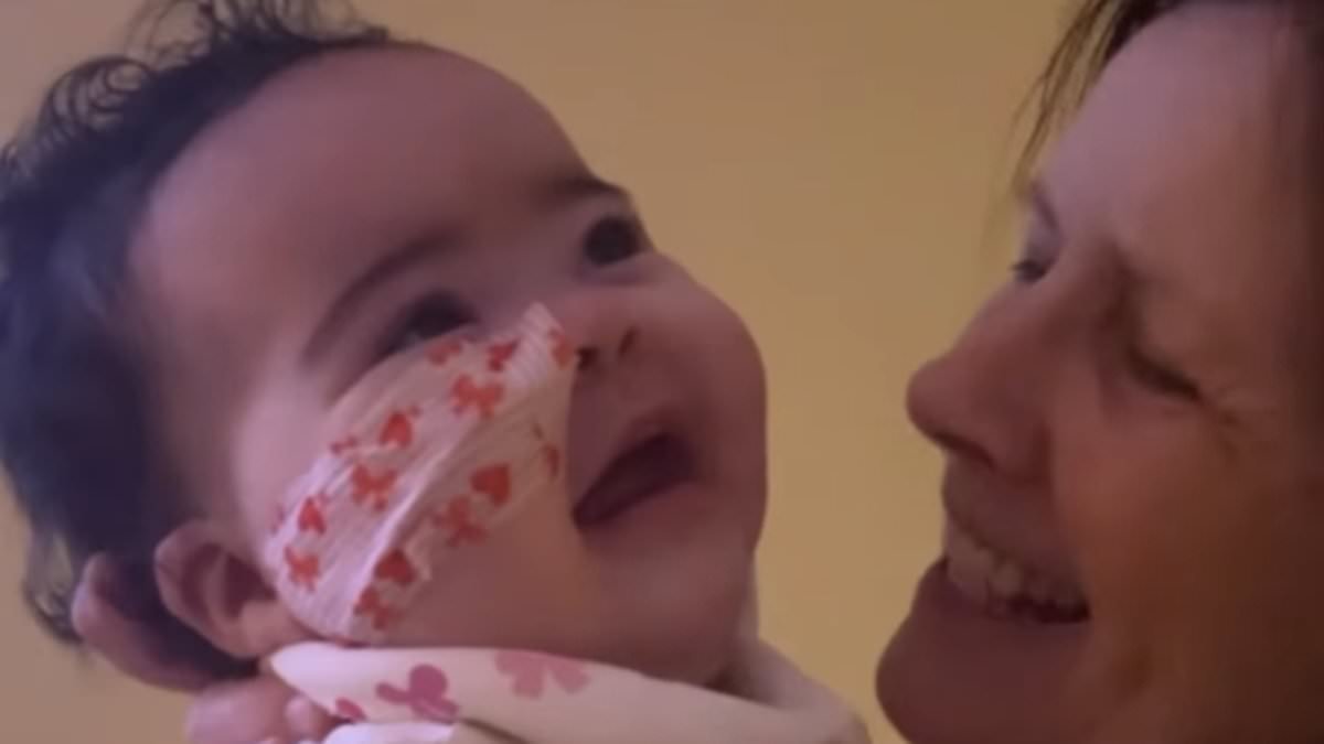 Jesy Nelson shares adorable video of her baby girl giggling after she was brought to tears by 'reminder of another obstacle to tackle' amid the twins devastating health battle