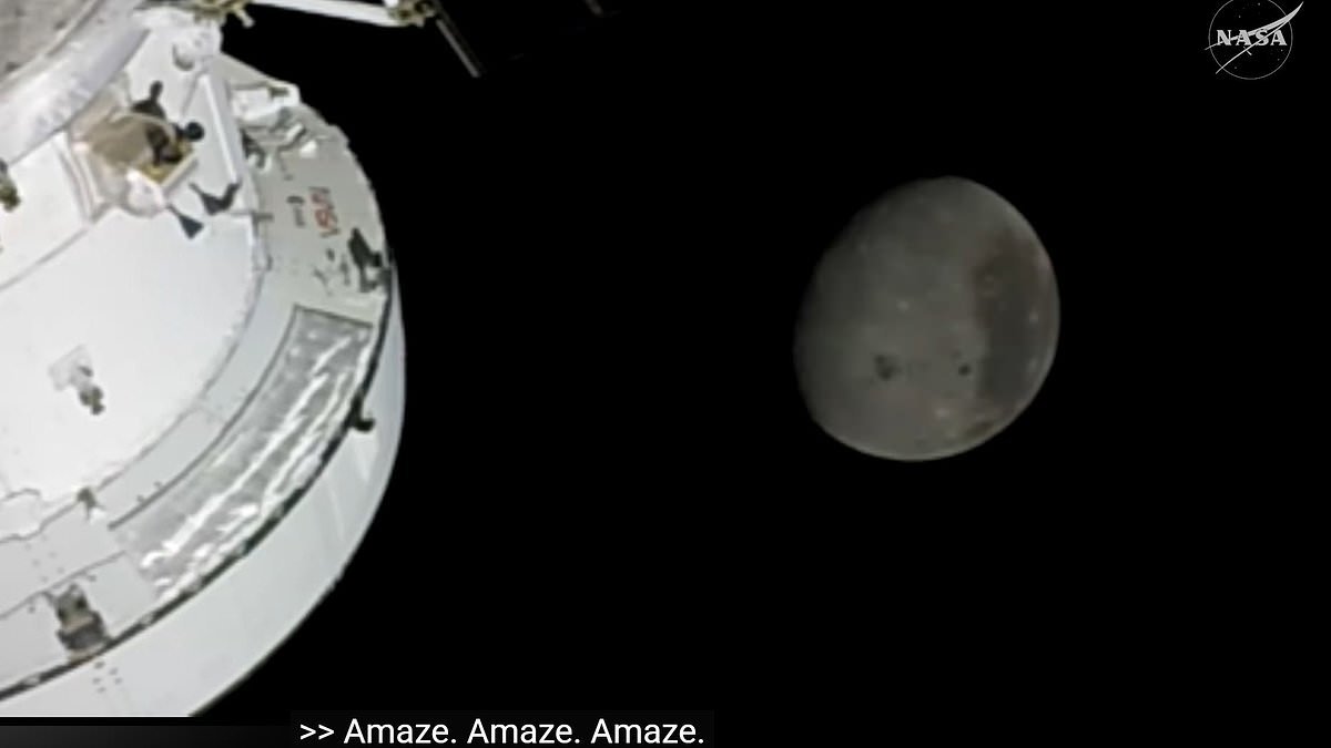 'Amaze, amaze, amaze': NASA quotes Project Hail Mary as it reconnects with the Artemis II crew after their historic flyby of the moon