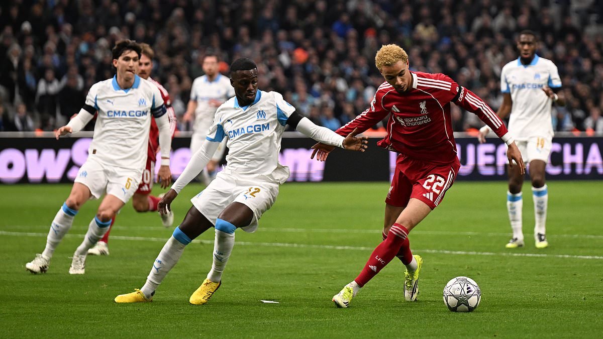 Marseille vs Liverpool - Champions League LIVE: Latest score, team news and updates as Hugo Ekitike has a goal disallowed to put Reds ahead plus Chelsea are yet to break down Pafos and Newcastle lead PSV