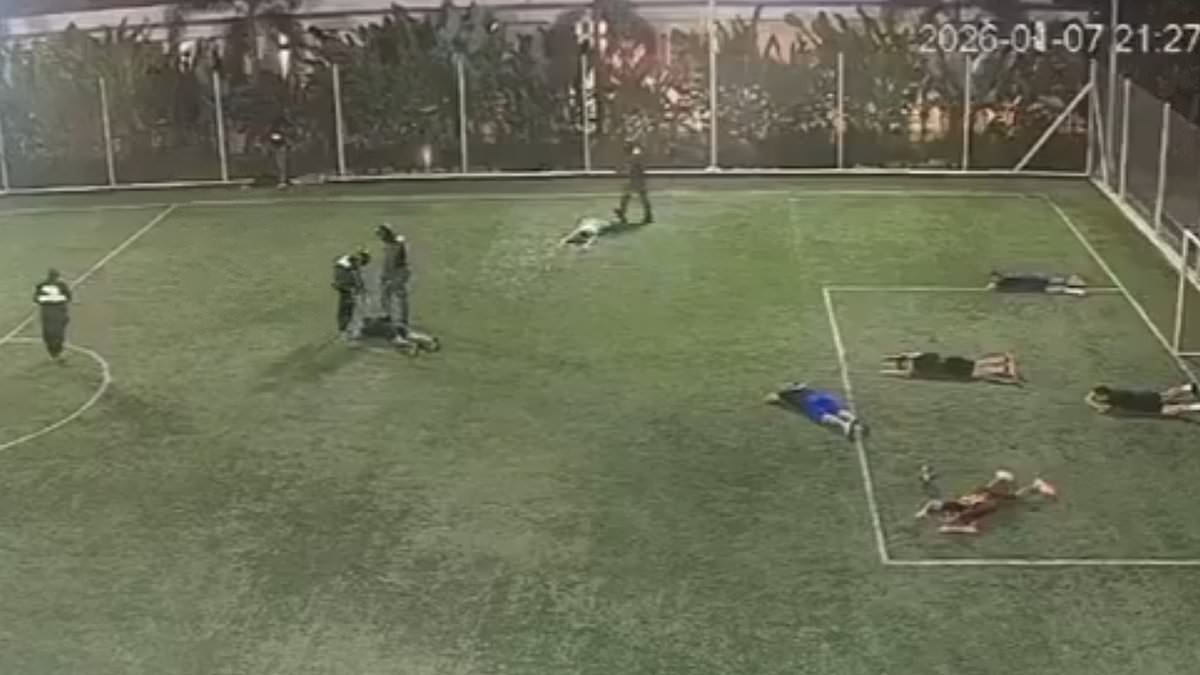 Assassins disguised as police officers storm football pitch in Ecuador before executing three gang rivals