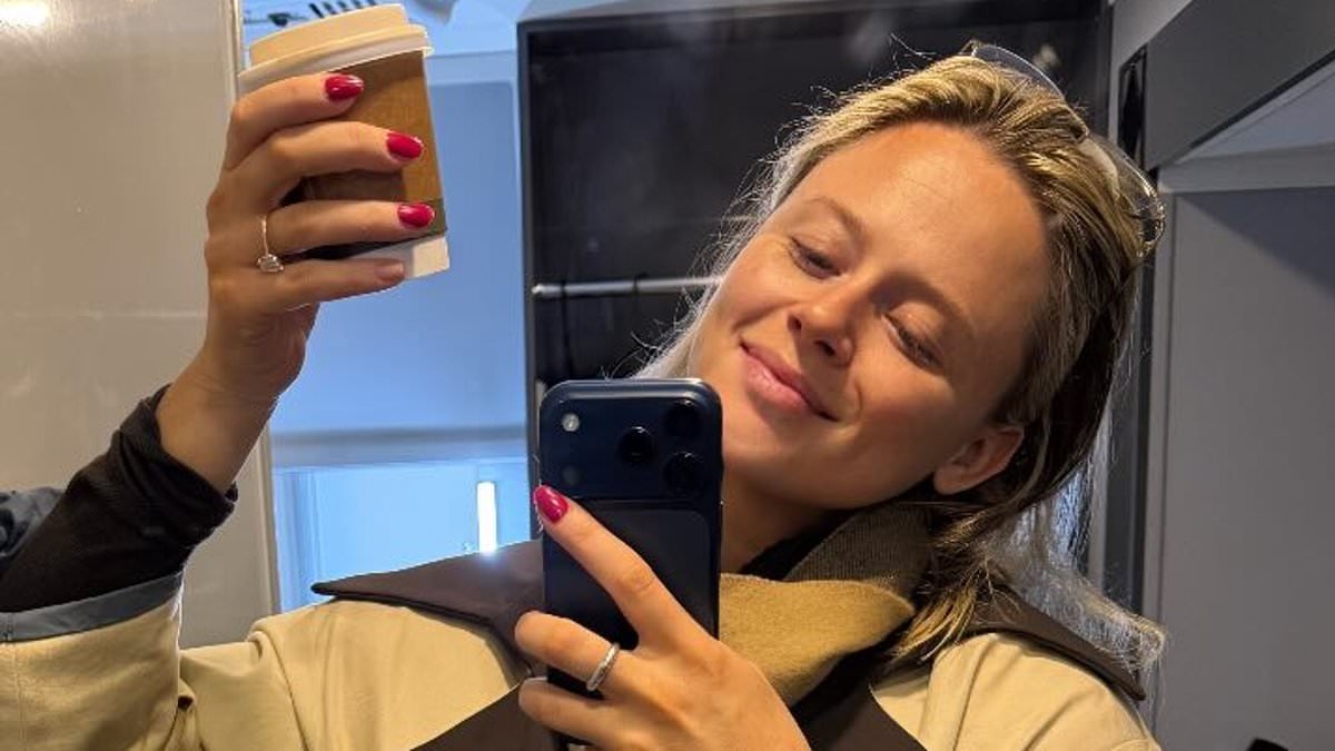 Emily Atack continues to show off her dramatic body transformation as she shares behind-the-scenes snaps from Rivals filming