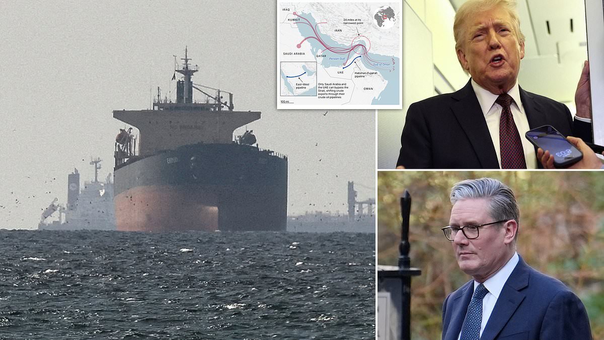 Starmer DENIES Trump's claim he offered to send UK carriers to Middle East as Special Relationship goes into tailspin… and Europe snubs US call to patrol Strait of Hormuz