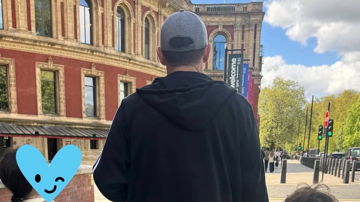 Christine Lampard shares rare snap of her husband Frank with their two children as he returns to 'daddy duties' after an emotional night celebrating Coventry City's promotion success