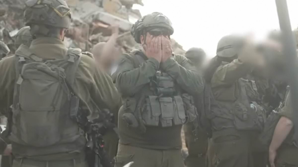 Soldiers' tears for the final Israeli hostage to come home: IDF troops weep as the remains of their comrade are identified in Gaza