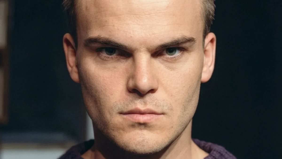 Jack Black looks like a model in pre-fame pictures taken of him aged 23 with his shaved head and chiselled jawline