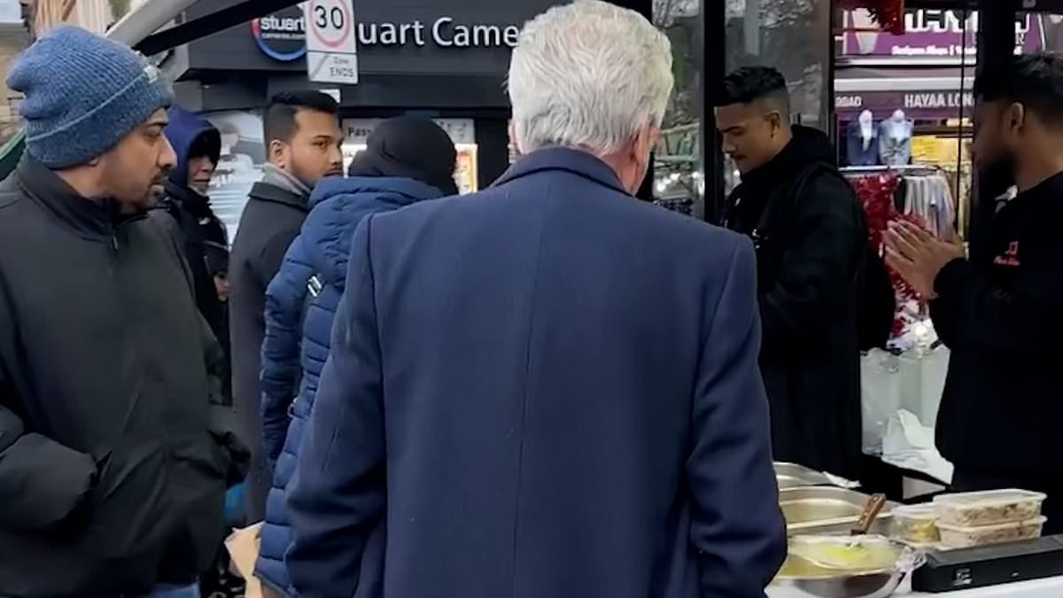 BBC Clothes Show star Jeff Banks says Whitechapel in London is 'a different country and language' as he weighs in on Jim Ratcliffe's 'colony' comments as 'this is a Muslim area' viral video sparks controversy
