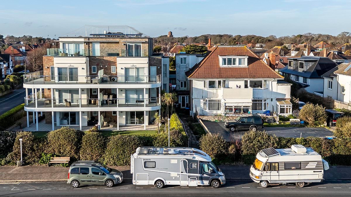 Furious residents of £1m coastal homes hit out at rag-tag fleet of motorhomes parked for months outside their properties whose owners don't have to pay council tax or even parking fees