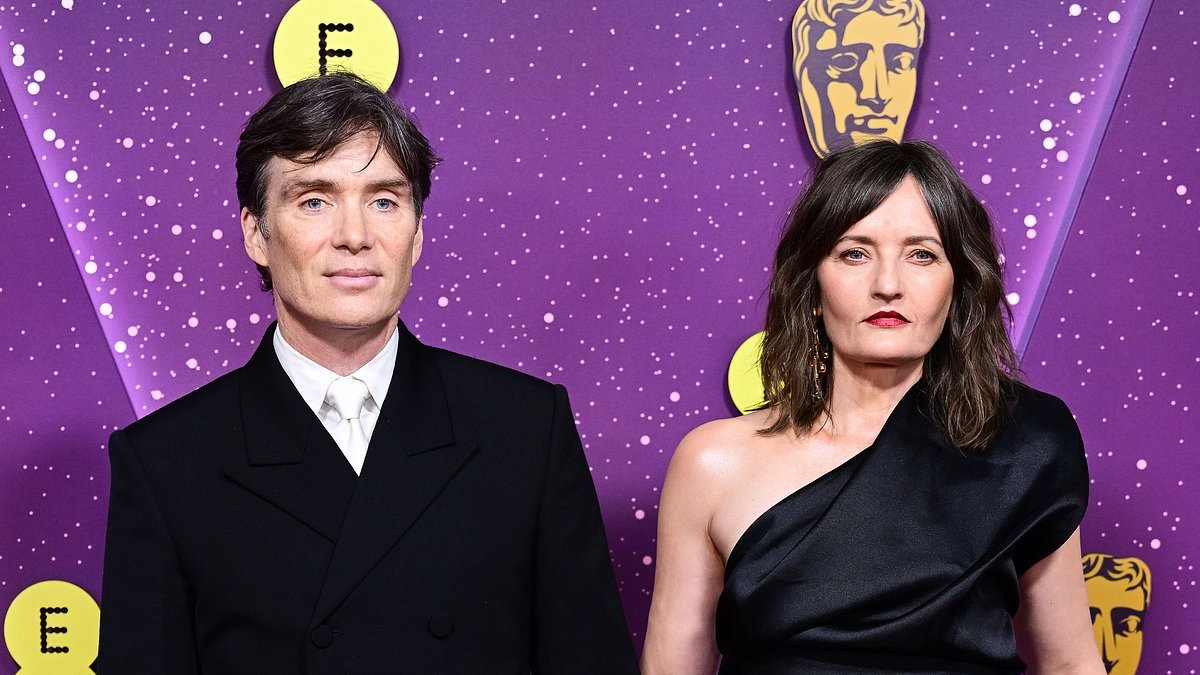 Cillian Murphy makes a rare red carpet appearance with wife Yvonne McGuinness at BAFTAs after hailing the artist for giving him a 'safe place' away from the spotlight