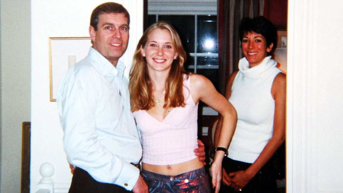 That photo of Andrew with his arm around Virginia Giuffre's waist IS REAL, Ghislaine Maxwell admits in damning emails